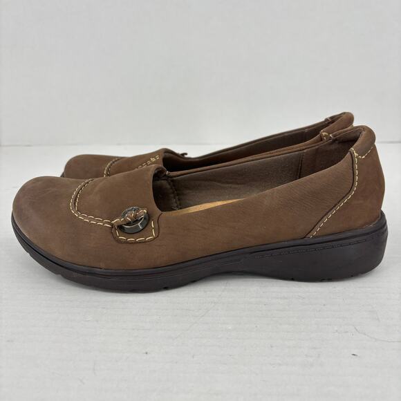 Clarks Carleigh Lulin Loafer Womens Size 8.5 Brown Slip On Comfort Shoes - Picture 4 of 9